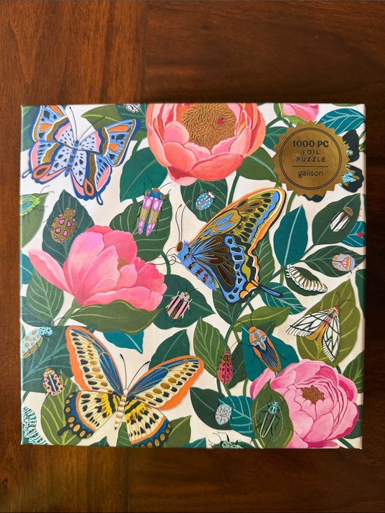 Galison Other - Galison Between the Blooms Floral Butterfly 1000-Piece Foil Puzzle